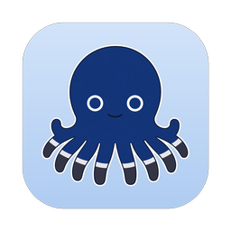 The Nexus app icon — a navy octopus on a pale blue tile